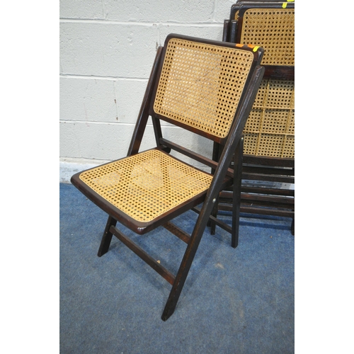 1325 - A SELECTION OF CHAIRS, to include a pair of pine hall chairs, a set of four mid-century teak chairs,... 