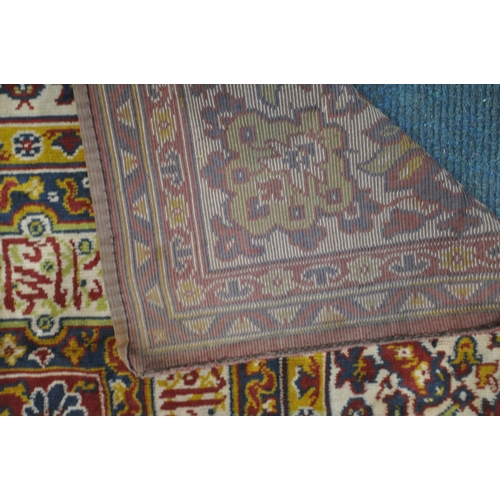 1333 - TWO 20TH CENTURY SYNTHETIC SILK RUGS, of two colours and intricate designs, 182cm x 145cm (condition... 