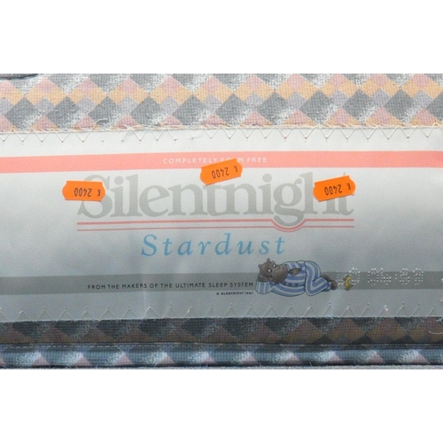 1350 - A PAIR OF SILENTNIGHT STARDUST SINGLE DIVAN BEDS AND MATTRESS (condition report: some loose stitchin... 