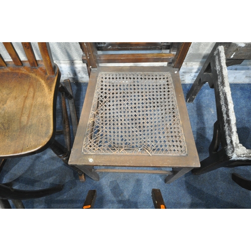 1373 - A QUANTITY OF CHAIRS, of various designs timbers, ages, styles and colours (condition report: some c... 