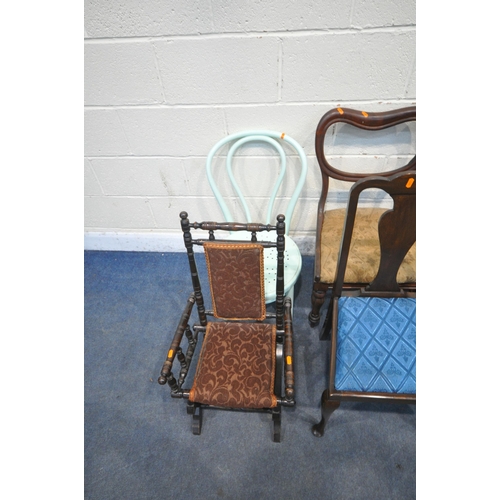 1373 - A QUANTITY OF CHAIRS, of various designs timbers, ages, styles and colours (condition report: some c... 