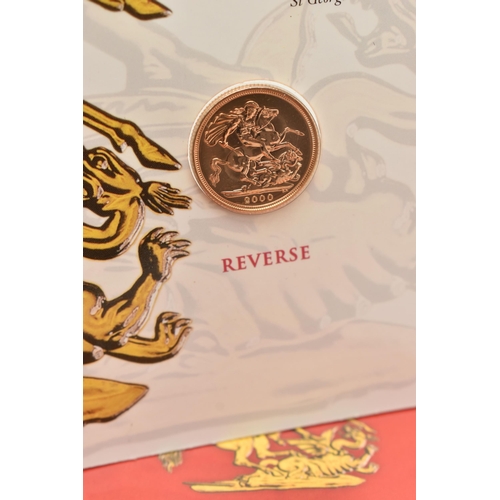 227 - A CARDED BULLION FULL SOVEREIGN COIN AND A SMALL QUANTITY OF ITEMS, to include a carded full gold so... 