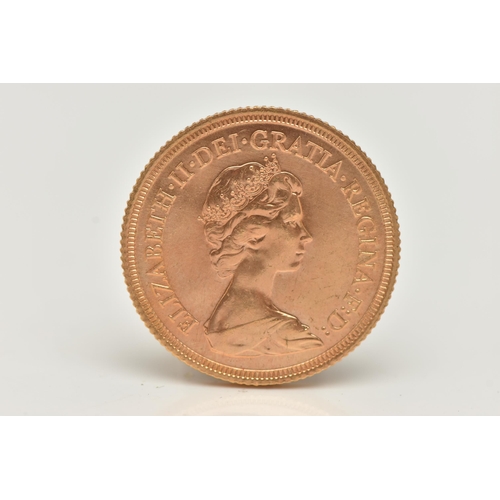 252 - A FULL GOLD SOVEREIGN COIN 1976 QUEEN ELIZABETH II, .916 fine, 7.98 gram, 22.05mm diameter