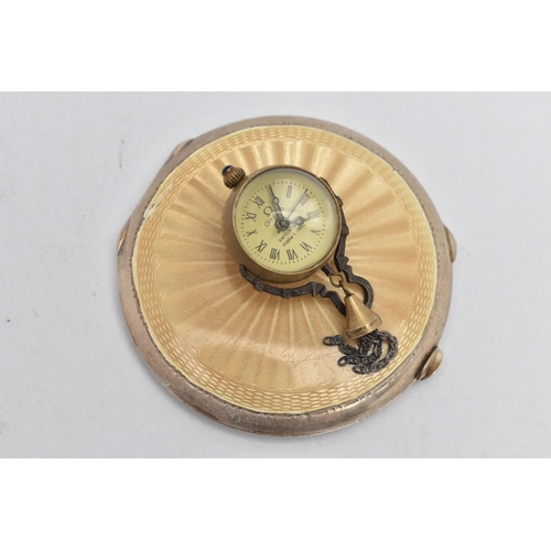 255 - AN 'OMEGA' BALL FOB CLOCK, hand wound movement, round dial signed 'Omega' Switzerland make 1882, app... 