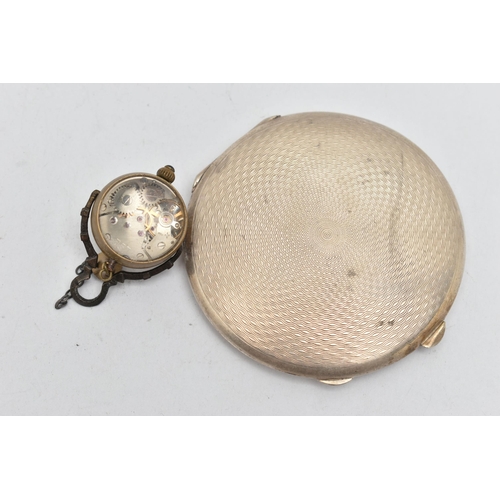 255 - AN 'OMEGA' BALL FOB CLOCK, hand wound movement, round dial signed 'Omega' Switzerland make 1882, app... 