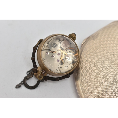 255 - AN 'OMEGA' BALL FOB CLOCK, hand wound movement, round dial signed 'Omega' Switzerland make 1882, app... 