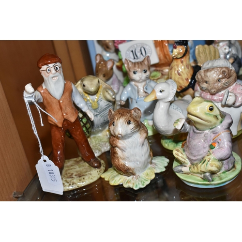 308 - A GROUP OF BEATRIX POTTER AND BRAMBLY HEDGE FIGURES ETC, comprising Beswick Beatrix Potter figures: ... 