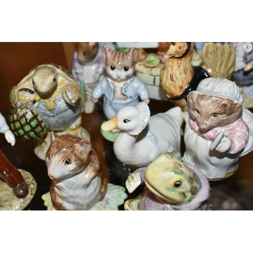 308 - A GROUP OF BEATRIX POTTER AND BRAMBLY HEDGE FIGURES ETC, comprising Beswick Beatrix Potter figures: ... 