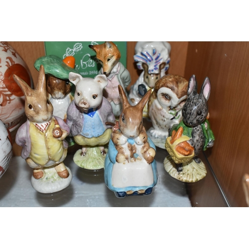 309 - FOURTEEN BESWICK BEATRIX POTTER FIGURES, comprising Johnny Town-Mouse BP-3b backstamp (possibly seco... 