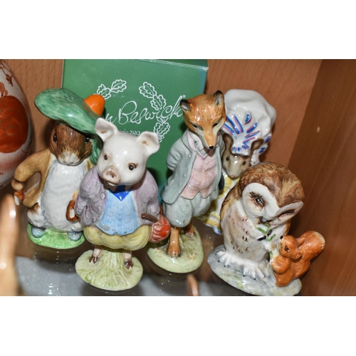 309 - FOURTEEN BESWICK BEATRIX POTTER FIGURES, comprising Johnny Town-Mouse BP-3b backstamp (possibly seco... 