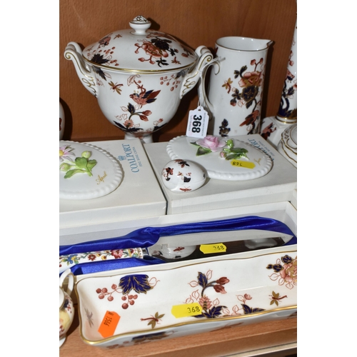 368 - A LARGE QUANTITY OF COALPORT 'HONG KONG' PATTERN GIFTWARE, comprising nineteen pieces of Coalport 'H... 