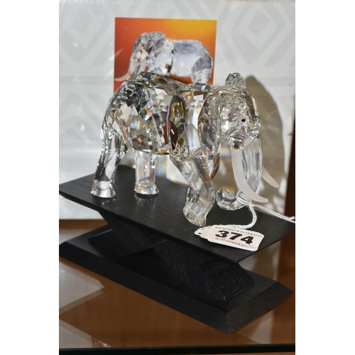 374 - A BOXED SWAROVSKI COLLECTORS SOCIETY 'INSPIRATION AFRICA' ELEPHANT, comprising an Elephant no 169970... 