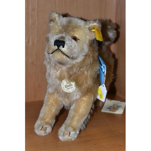 386 - A COLLECTION OF STEIFF AND OTHER SOFT TOYS, comprising a Steiff Classic 1928 Chow Chow, No. 035036 w... 