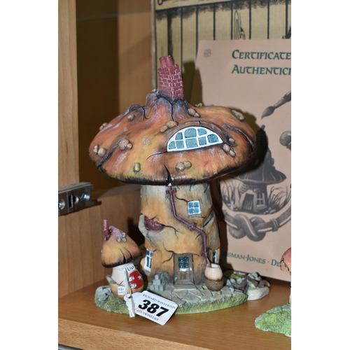 387 - TWO BOXED LIMITED EDITION 'THE REALM OF MUSHROOMS'  FIGURES BY SUSAN CROSSMAN-JONES DESIGNS, by Spor... 