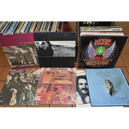 418 - TWO BOXES OF LPS including artists such as Queen, The Beatles, Elton John, U2, Human League, etc in ... 