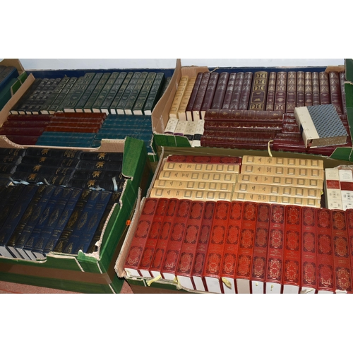 442 - FIVE BOXES OF BOOKS containing over 150 miscellaneous titles in hardback format, subjects include en... 