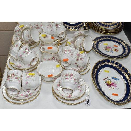 493 - A PARAGON 'VICTORIANA ROSE' TEA SET AND SPODE 'BROMLEY' DINNER WARE, comprising a Paragon 'Victorian... 