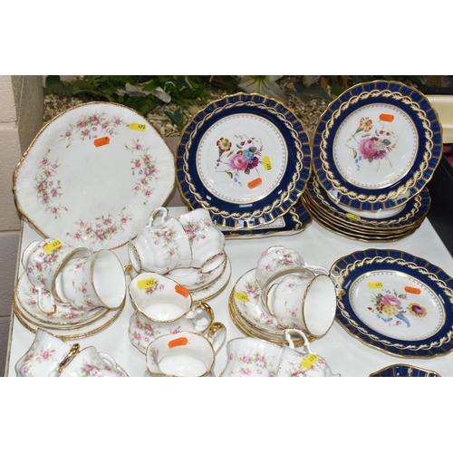 493 - A PARAGON 'VICTORIANA ROSE' TEA SET AND SPODE 'BROMLEY' DINNER WARE, comprising a Paragon 'Victorian... 