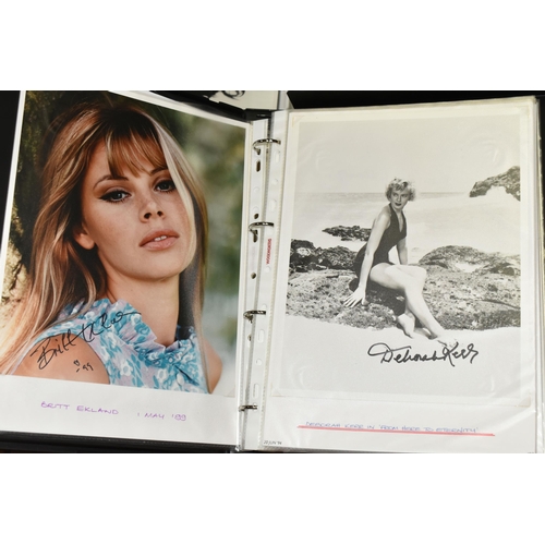 497 - PHOTOGRAPH / AUTOGRAPH ALBUMS, Two Albums containing 155 photographs, photocards and letters, all of... 