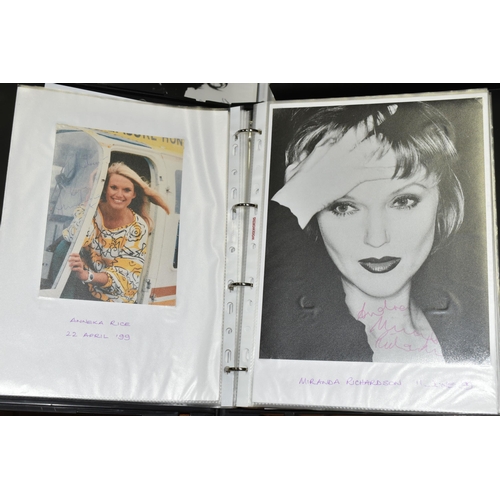 497 - PHOTOGRAPH / AUTOGRAPH ALBUMS, Two Albums containing 155 photographs, photocards and letters, all of... 