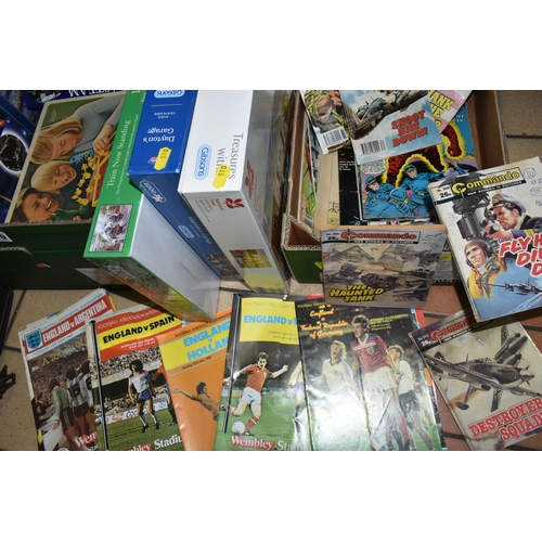 510 - TWO BOXES AND LOOSE of Jigsaws, Games, Tazo Star Wars Collectors Packs, 1970's-1980's England Footba... 