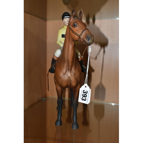 393 - A BESWICK ARKLE FIGURE, Beswick Connoisseur model of Arkle with Pat Taaffe up, from the Connoisseur ... 