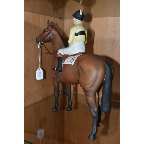 393 - A BESWICK ARKLE FIGURE, Beswick Connoisseur model of Arkle with Pat Taaffe up, from the Connoisseur ... 