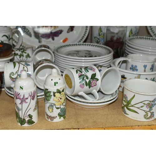 552 - A GROUP OF PORTMEIRION DINNER WARES, comprising six Variations canisters, forty six pieces of Botani... 