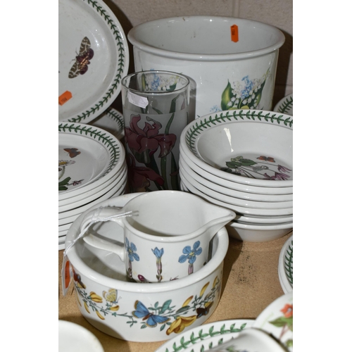 552 - A GROUP OF PORTMEIRION DINNER WARES, comprising six Variations canisters, forty six pieces of Botani... 