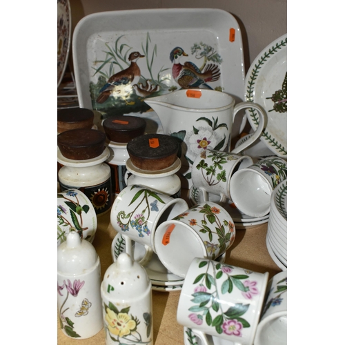 552 - A GROUP OF PORTMEIRION DINNER WARES, comprising six Variations canisters, forty six pieces of Botani... 