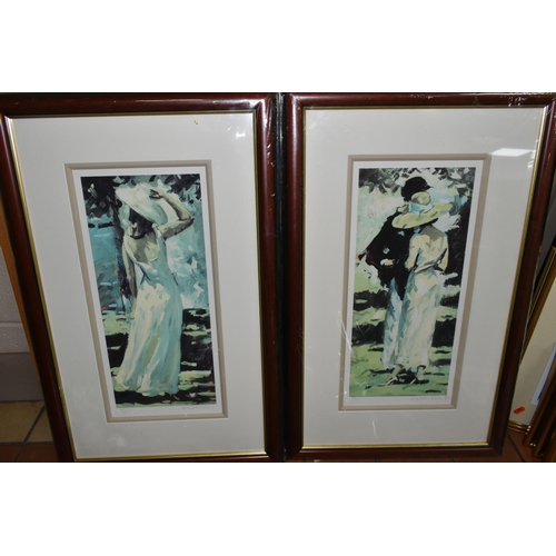 562 - FOUR PRINTS BY JOHN WATERHOUSE AND SHERREE VALENTINE DAINES, comprising 'A Day Out Walking' by John ... 