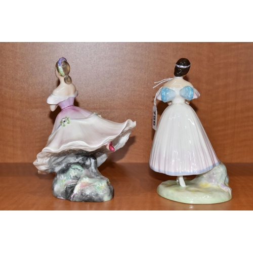 756 - TWO ROYAL DOULTON FIGURES OF BALLERINAS, La Sylph ide HN2138 and The Ballerina HN2116 (2) (Condition... 