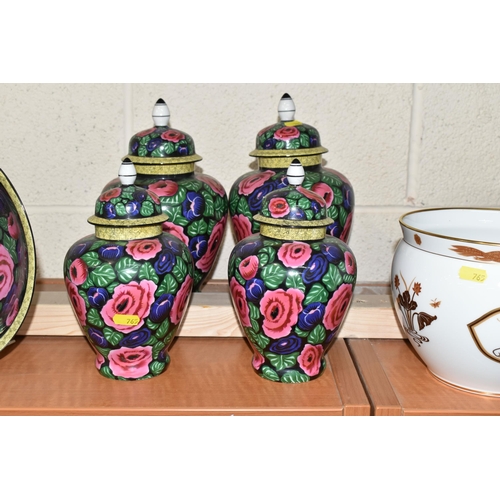 765 - A GROUP OF ASSORTED CERAMICS, including two Franklin Mint 'The Journey of the Heavenly Tortoise' and... 