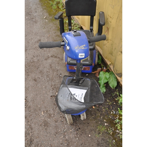 1007 - A ROMA WHISPER MOBILITY SCOOTER(spares or repairs)