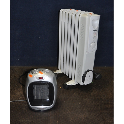 1064 - A BELDRAY OIL FILLED RADIATOR and a Homebase fan heater (both PAT pass and working)