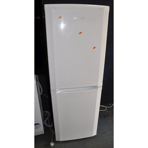 1074 - A BEKO CDA539FW FRIDGE FREEZER width 54cm depth 55cm height 153cm (PAT pass and working at 5 and -18... 