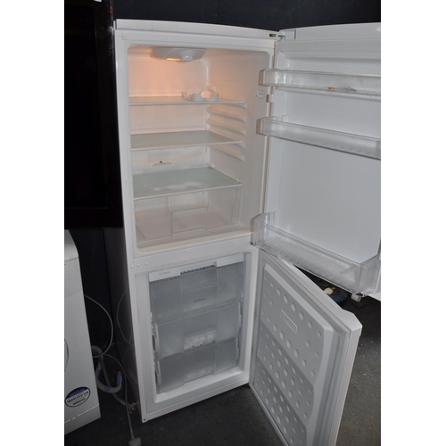 1074 - A BEKO CDA539FW FRIDGE FREEZER width 54cm depth 55cm height 153cm (PAT pass and working at 5 and -18... 