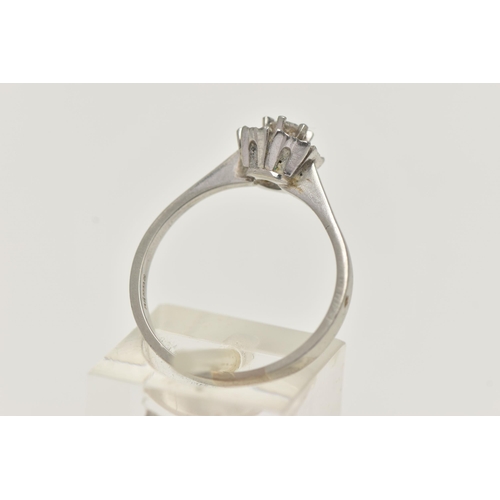 13 - AN 18CT GOLD DIAMOND RING, a single round brilliant cut diamond, approximate total diamond weight 0.... 