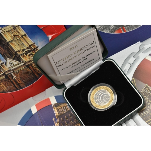 90 - A QUANTITY OF ROYAL MINT CASED BU AND PROOF COINS, to include Sixteen BU Year sets included is the D... 