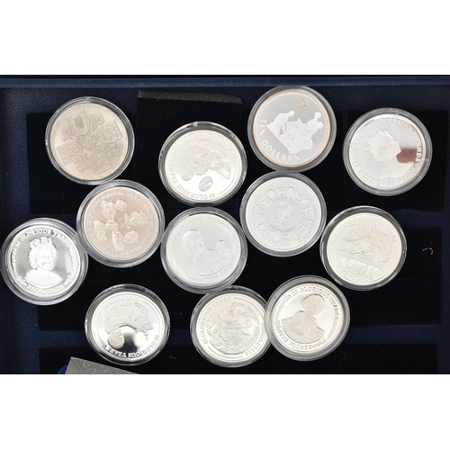 99 - A WESTMINSTER BOX OF QUEEN ELIZABETH CROWN COINS, 8x 2006 Her 80 Glourious Years coins, to Include a... 