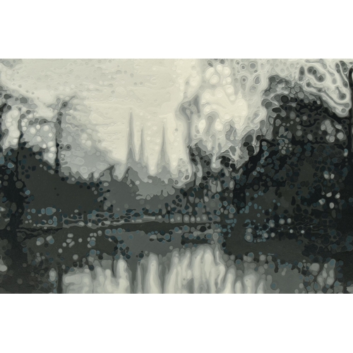 303 - GAIL TROTH (CONTEMPORARY) 'ETERNAL LANDSCAPE', a landscape depicting Minster Pool in Lichfield with ... 