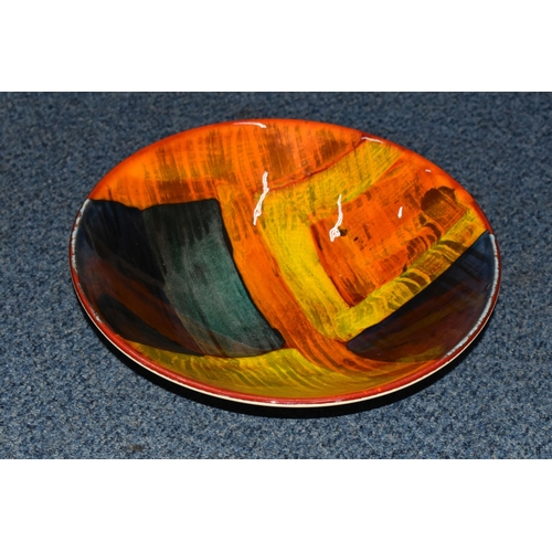 344 - A POOLE POTTERY GEMSTONE DESIGN CENTREPIECE BOWL, diameter 34cm (1) (Condition Report: visible crazi... 