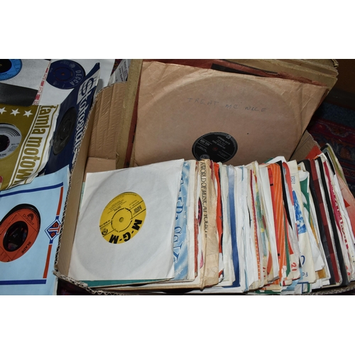 381 - A COLLECTION OF 45RPM SINGLE RECORDS, majority are 1960s and 1970s releases, with a small quantity o... 