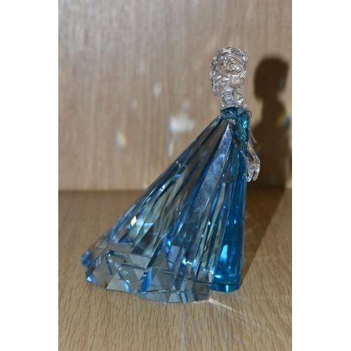 401 - A SWAROVSKI CRYSTAL 'ELSA' FIGURE, from Disney's Frozen, produced in 2016, model no 5135878, in blue... 