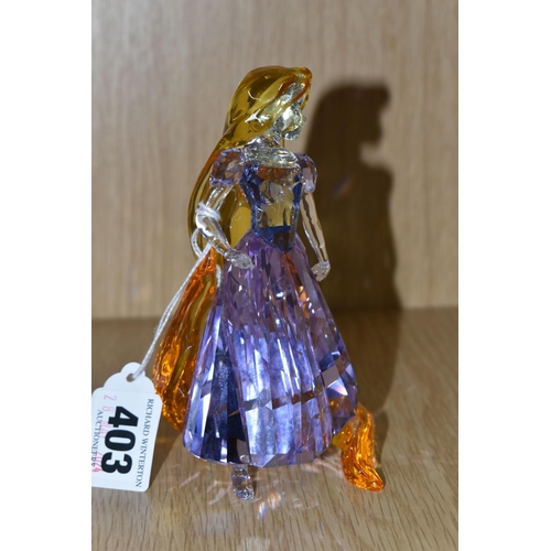 403 - A SWAROVSKI CRYSTAL 'RAPUNZEL' FIGURE, from Disney's Tangled, produced in 2018, model no 5301564, in... 