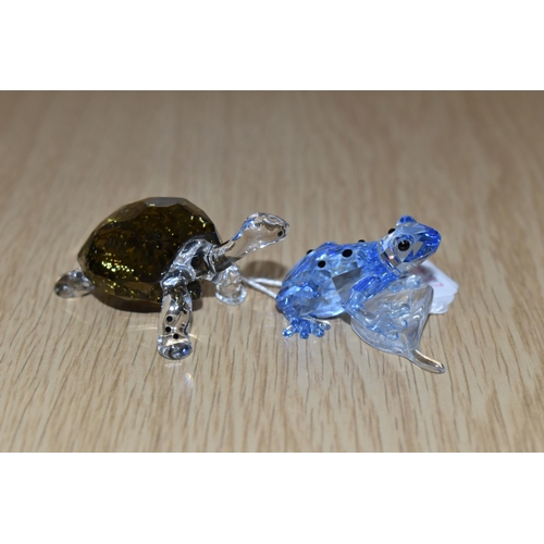 411 - TWO SWAROVSKI CRYSTAL COLLECTOR'S SOCIETY EVENT PIECES, comprising 2009 Event Piece: Dart Frog no 95... 