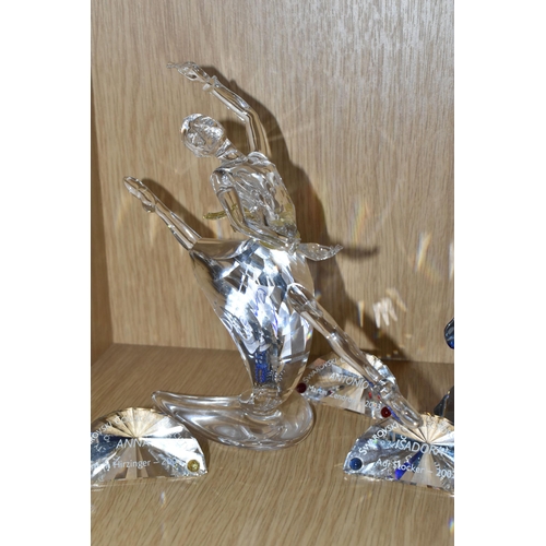 417 - TWO SWAROVSKI CRYSTAL MAGIC OF DANCE TRILOGY OF FIGURES, comprising 'Isadora' no 279648, representin... 