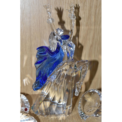 417 - TWO SWAROVSKI CRYSTAL MAGIC OF DANCE TRILOGY OF FIGURES, comprising 'Isadora' no 279648, representin... 