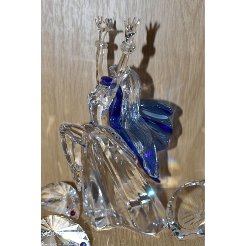 417 - TWO SWAROVSKI CRYSTAL MAGIC OF DANCE TRILOGY OF FIGURES, comprising 'Isadora' no 279648, representin... 