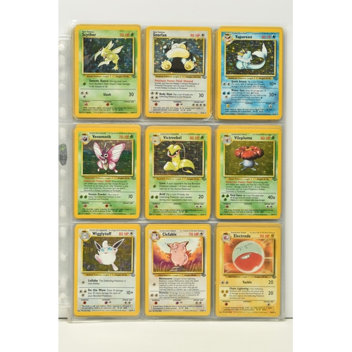 451 - COMPLETE POKEMON JUNGLE SET, condition ranges from moderately played to excellent